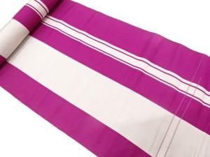 アンティーク　本場筑前博多　縞模様織り出し　八寸帯地反物